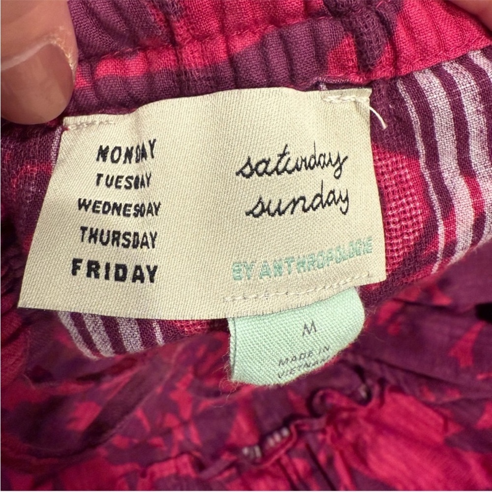 Anthropologie Saturday Sunday Pink and Purple Maxi Dress - Picture 5 of 5